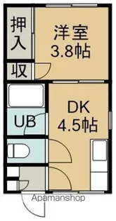 ハイツたかし【3階】の間取り
